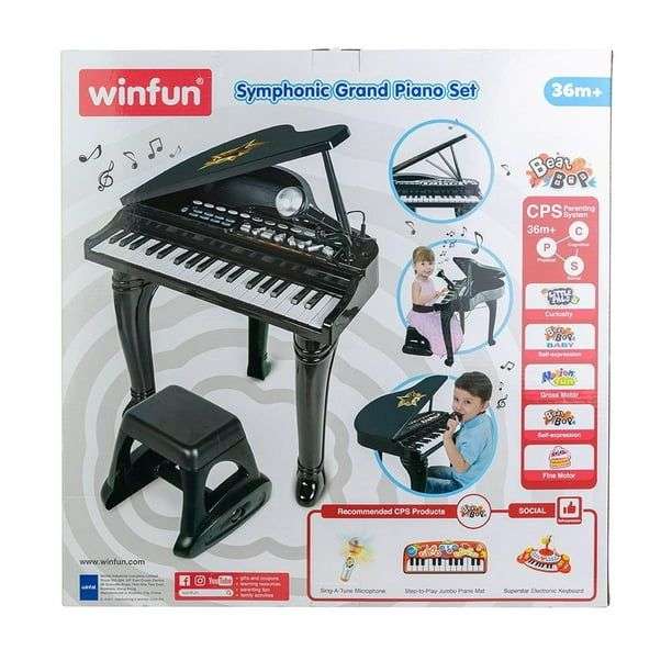 Walmart Super: Set Piano KIDZTIME Multicolor
