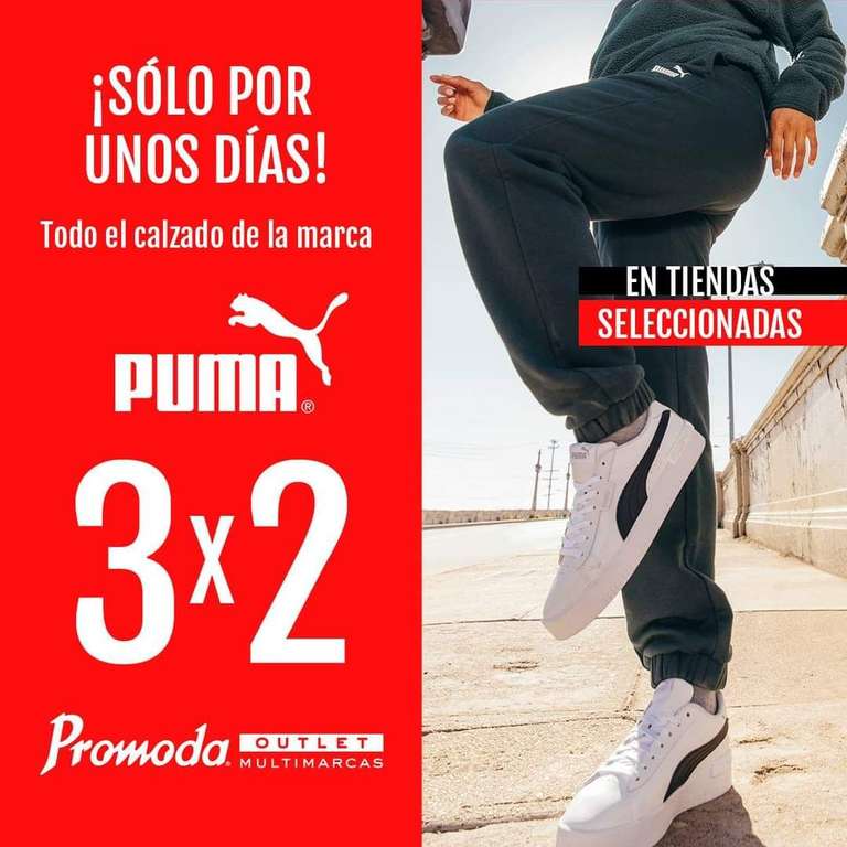Promoda Outlet: 3x2 en todo el calzado Puma