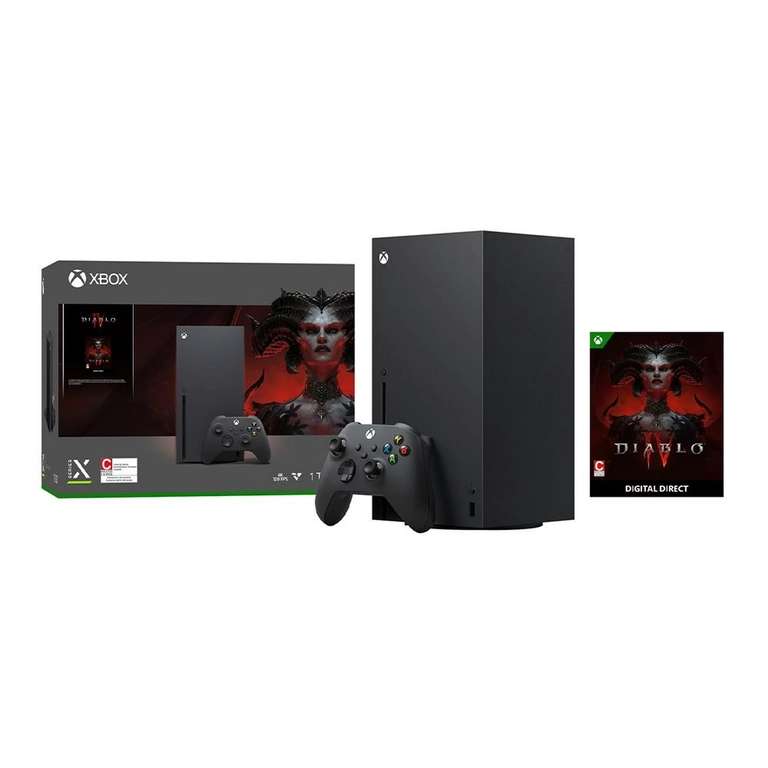 Bodega Aurrera: Consola Xbox Series X Microsoft Paquete Diablo IV (pagando con BBVA a 12 msi)
