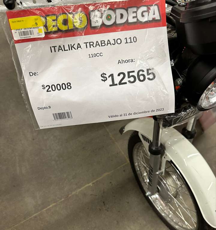 Bodega Aurrera: Itálika 110cc