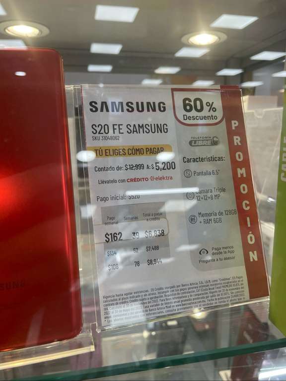 Elektra: Celular Samsung Galaxy S20 FE 4G