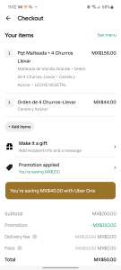 Uber Eats: El moro [Coyoacán] con descuento de $150 en compras de $200 para usuarios con uber one
