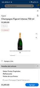 Walmart Súper: Champagne figarat intense 750 ml | 2 x $999