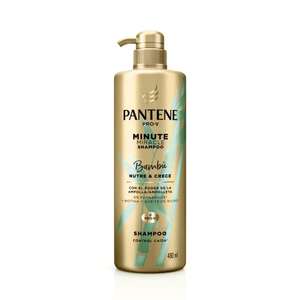AMAZON: Pantene - Shampoo Control Caída, Bambú Nutre & Crece Minute Miracle con Biotina y Extracto de Bambú, 480 ml | PLANEA Y CANCELA