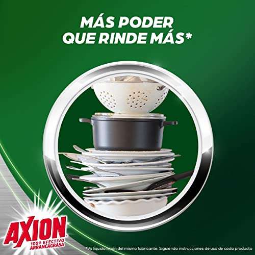 AMAZON: Axion Lavatrastes Xtreme Limon, 1.1L. 2 artículos por $80.