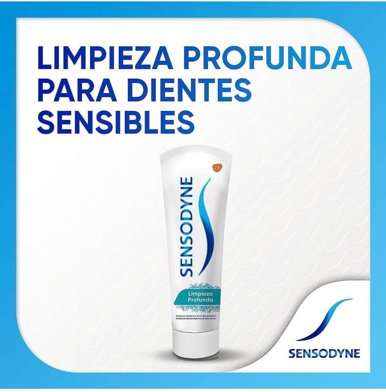 Amazon: Sensodyne Limpieza Profunda Pasta Dental para dientes sensibles, 113g -planea y ahorra