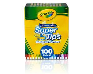 Amazon: Crayola marcadores super tips 100 colores