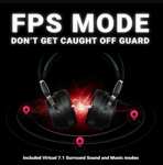 XPG Precog - Audífonos Gamer de Diadema con Micrófono de Alta Fidelidad Dual Drivers 7.1