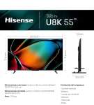 Amazon: Pantalla Hisense ULED U8K 55" Mini-LED TV (2023)