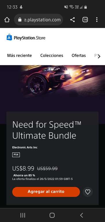 PlayStation Store: Need for speed ultimate bundle