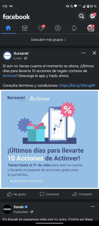 10 acciones de Actinver gratis al abrir tu cuenta en Bursanet