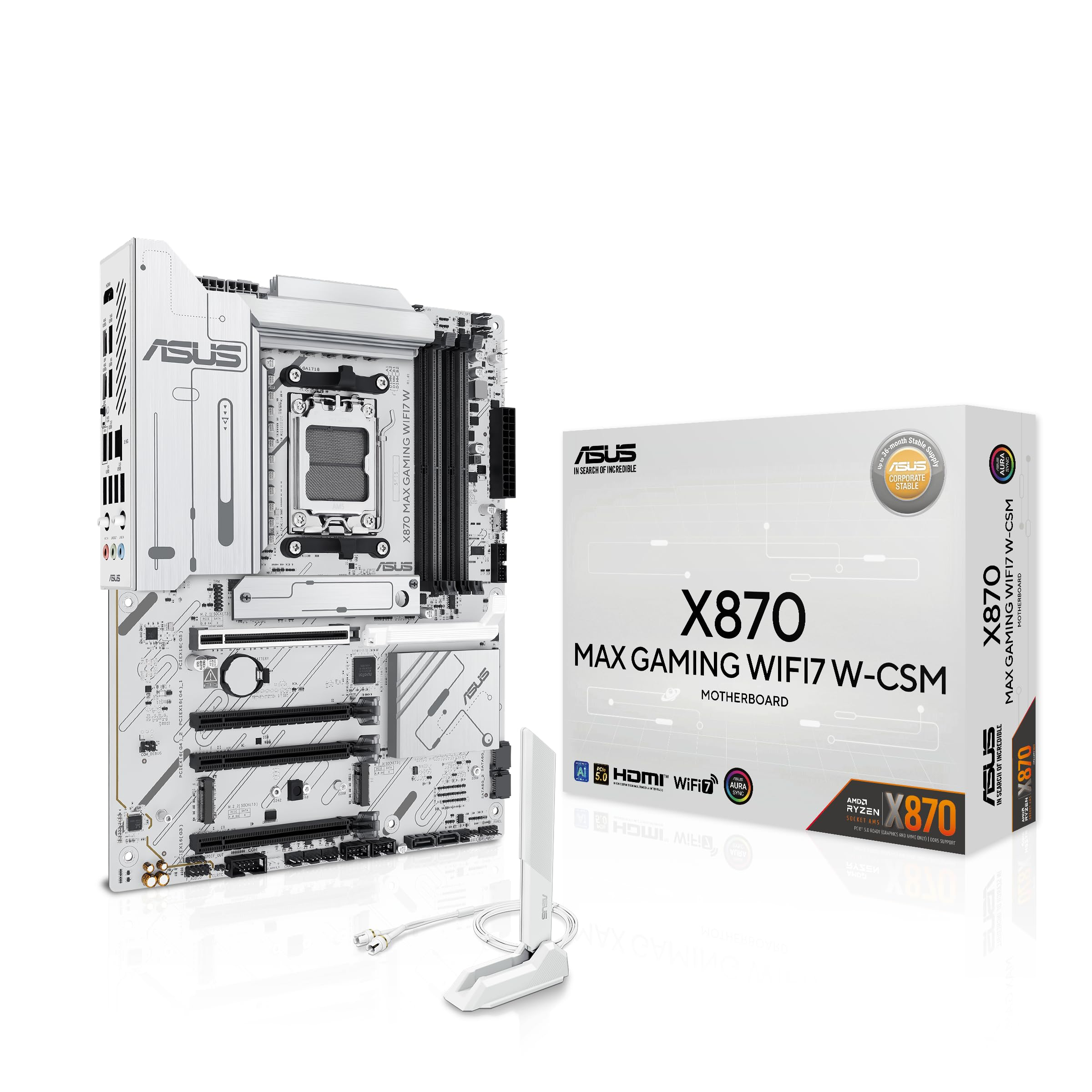 Amazon: ASUS X870 MAX GAMING WIFI7 W AMD AM5 ATX