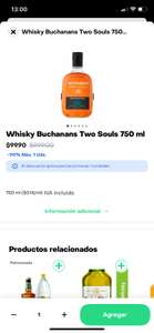 Rappi Turbo: Whisky Buchanan's two souls de $990 a $99