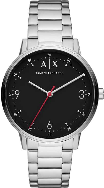 Amazon: Armani Exchange Reloj de vestir de acero inoxidable (oferta flash)