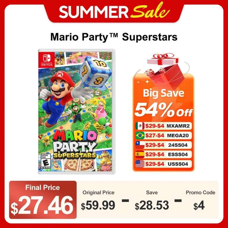 AliExpress: Mario Party Superstars Nintendo Switch