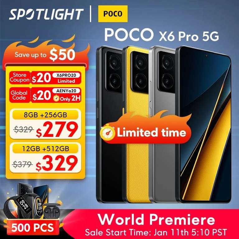 POCO X6 5G 8GB+256GB Negro Tienda Oficial, Teléfono celular, Redmi Note