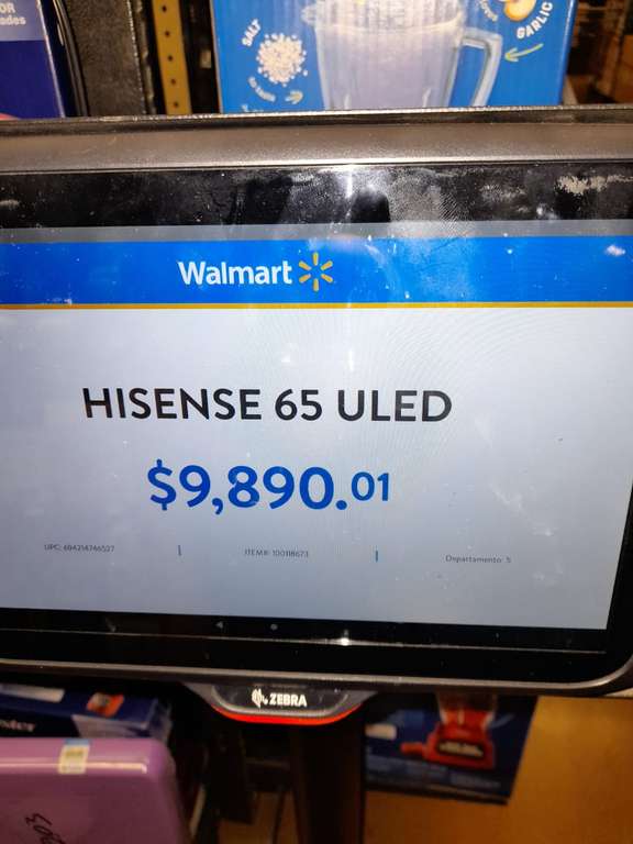 Walmart: Pantalla Hisense 65 ULED