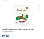 CHEDRAUI: Liquidación Chocolates Russell Stove sin azúcar. Varias presentaciones.