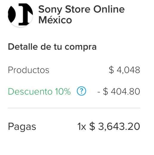 Sony Store: Audífonos Sony WH-1000XM4 con Mercado Pago