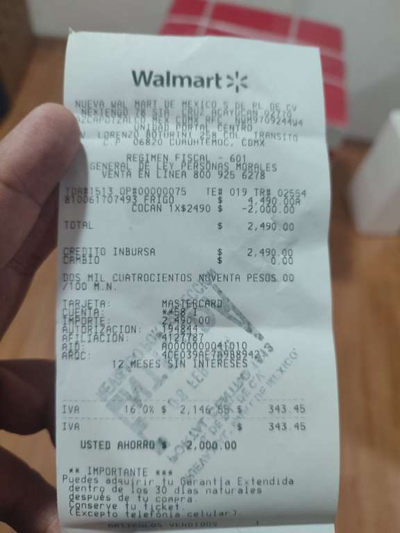 Walmart: Frigobar Coca Cola 2.6 pies - CDMX
