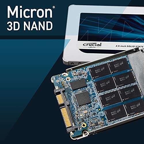 Amazon: SSD Crucial MX500, 1 TB, SATA III, 2.5-Inch
