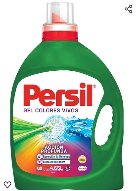 Amazon: Persil - Detergente Gel Colores Vivos 4.65L | Planea y ahorra