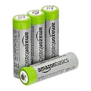 AmazonBasics: Batería AA de alta capacidad recargable, 4 unidades