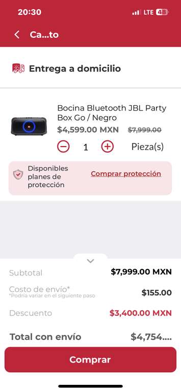 Office Depot: Bocina Bluetooth JBL Party Box Go / Negro