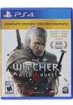 Amazon: Witcher 3: Wild Hunt - Complete Edition para PlayStation 4 | Envío gratis con Prime