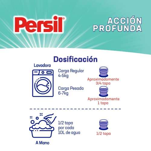 Amazon: Persil - Detergente Gel Alta Higiene 3L Acción Profunda Plus con Efecto Anti-Bacterial | Planea y Ahorra, envío gratis con Prime