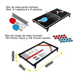 Walmart: Mesa Ping Pong 2 en 1 Hockey $160.01