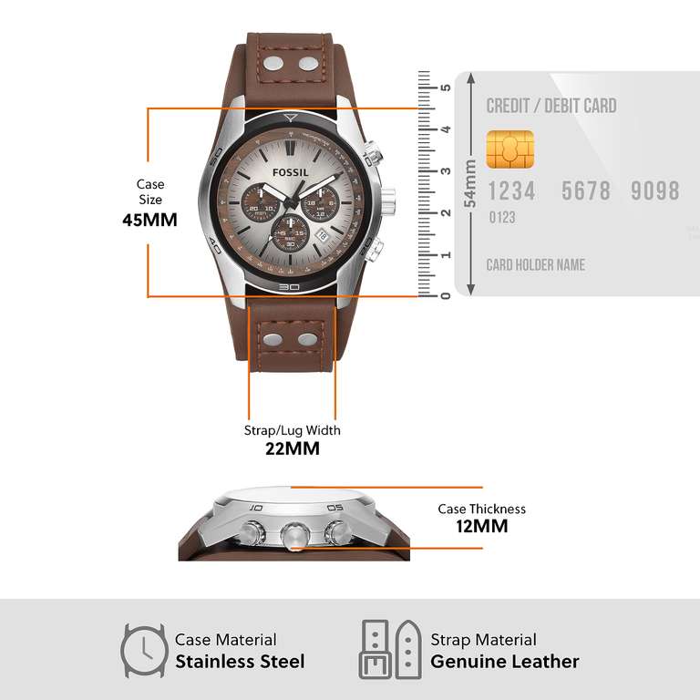 Amazon: Fossil CH2565 Reloj Coachman Análogo