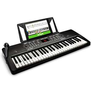 Amazon: Alesis Melody 54 - Piano eléctrico con 54 teclas, Teclado Musical con altavoces integrados, micrófono y atril