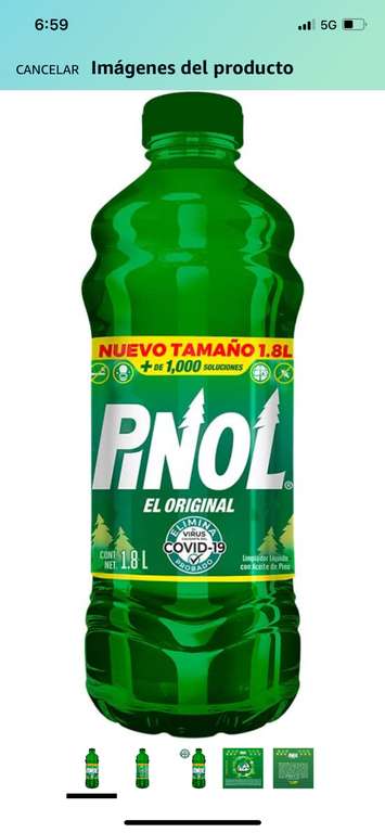 Amazon: Pinol El Original limpiador multiusos pino 1.8 lt