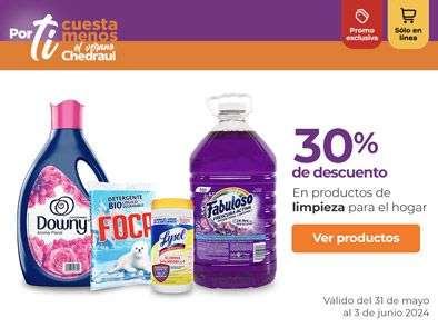 Chedraui: 30% de descuento en productos de limpieza para el hogar