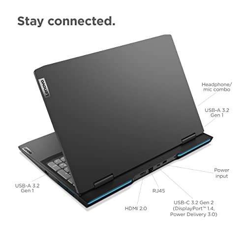 Amazon USA: Laptop gamer Lenovo IdeaPad 3 - (2022) - 15.6" FHD - 120Hz - AMD Ryzen 5 6600H - NVIDIA GeForce RTX 3050 - 8GB DDR5 - 256GB NVMe
