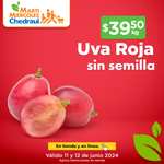 Chedraui: MartiMiércoles de Chedraui 11 y 12 Junio: Jitomate Bola ó Mango Paraíso $14.50 kg • Aguacate ó Uva Roja sin Semilla $39.50 kg