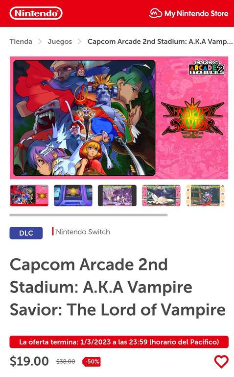 Nintendo: Trilogía STREET FIGHTER Alpha, MEGA MAN Arcade 1&2, Darkstalkers Trilogía y más!!!