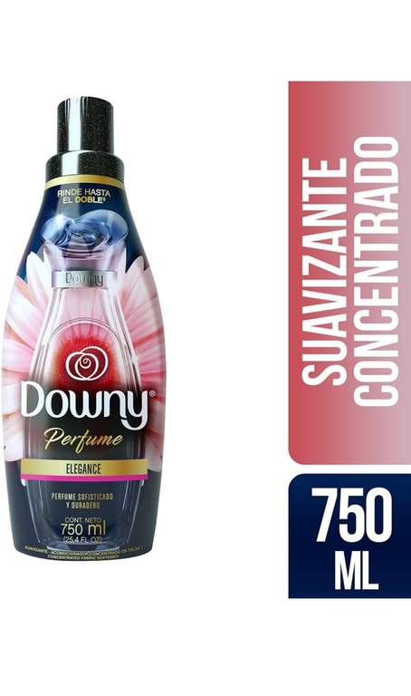 Amazon: Downy Suavizante de Telas Elegance Perfume 750 ml | Planea y Ahorra, envío gratis con Prime