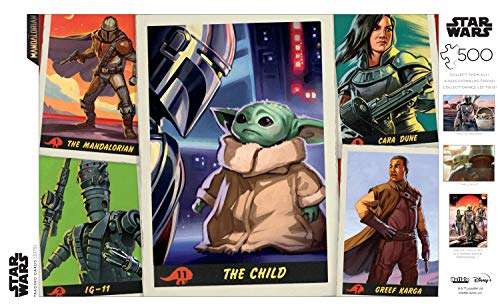 Amazon: Rompecabezas 500 Piezas de Grogu (¡qué bonitoooo!)- Buffalo - Games Star Wars Trading Cards | Precio con Prime