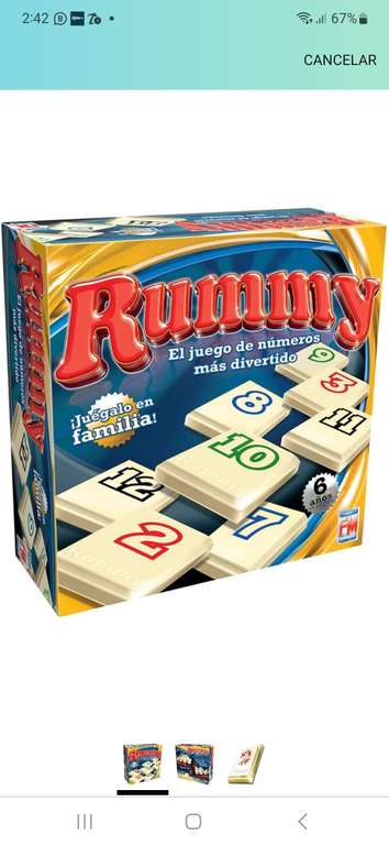 Amazon: Rummy juego de mesa