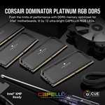 Amazon: Corsair Dominator Platinum RGB DDR5 32GB (2x16GB) DDR5 5600MHz (PC5-44800) CL36 1.25V - Negro