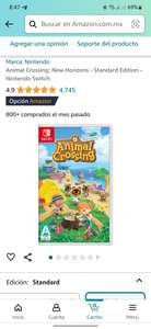 Amazon: Animal Crossing: New Horizons Standard Edition - Nintendo Switch