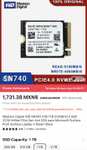 AliExpress: SSD Western Digital SN740 1TB 2230 M.2 NVMe PCIe 4