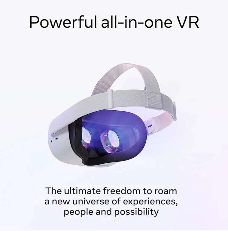 Amazon Japón: Meta Quest 2 — Auriculares avanzados de realidad virtual todo en uno — 128 GB