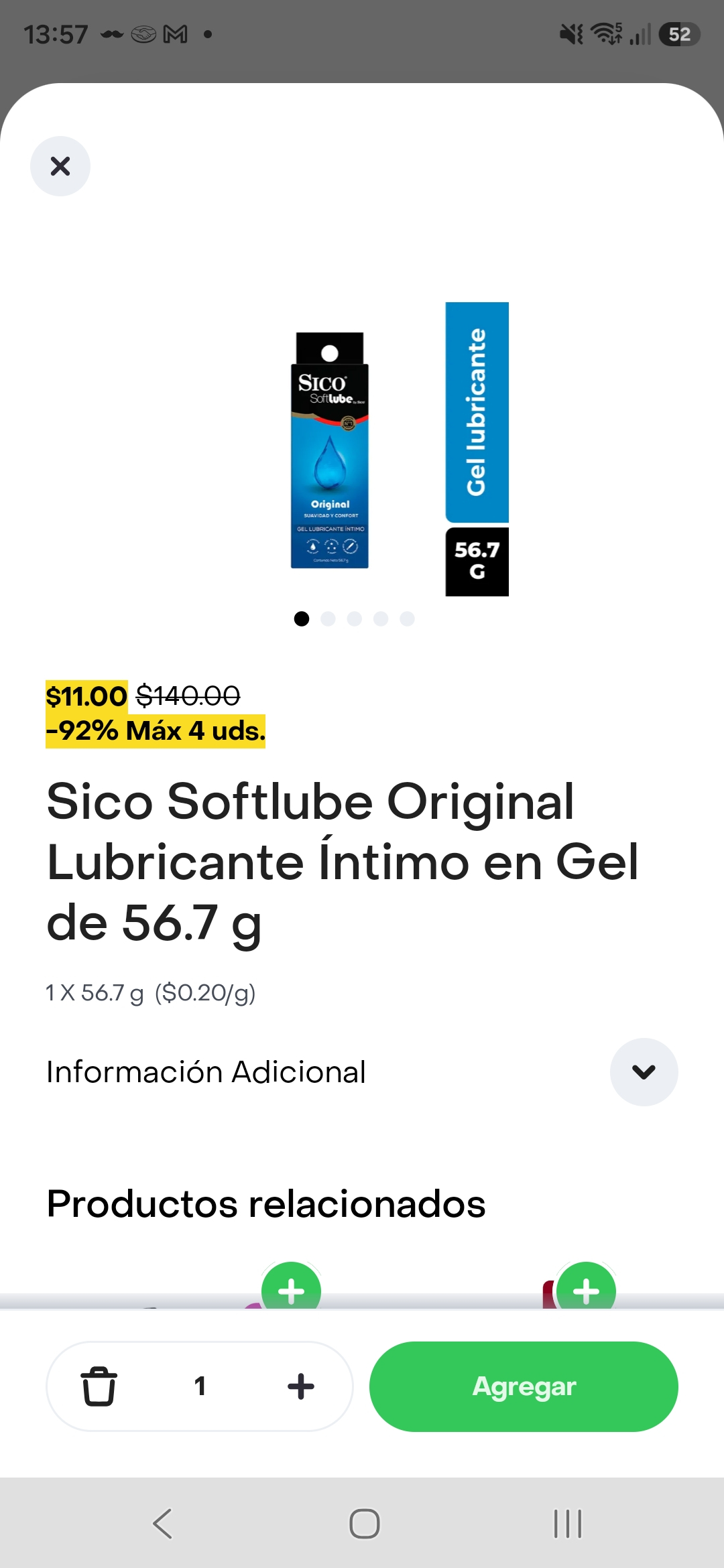 Rappi: Lubricante Sico softlube original Rappi Turbo