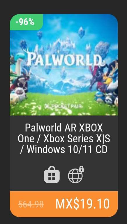Kinguin | Palworld AR XBOX One / Xbox Series X|S / Windows 10/11 CD Key