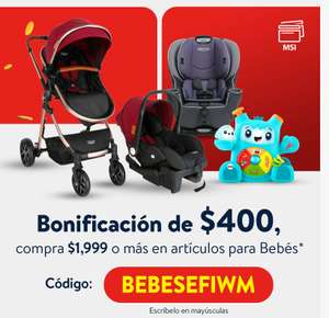 Walmart: BONIFICACIÓN DE $400