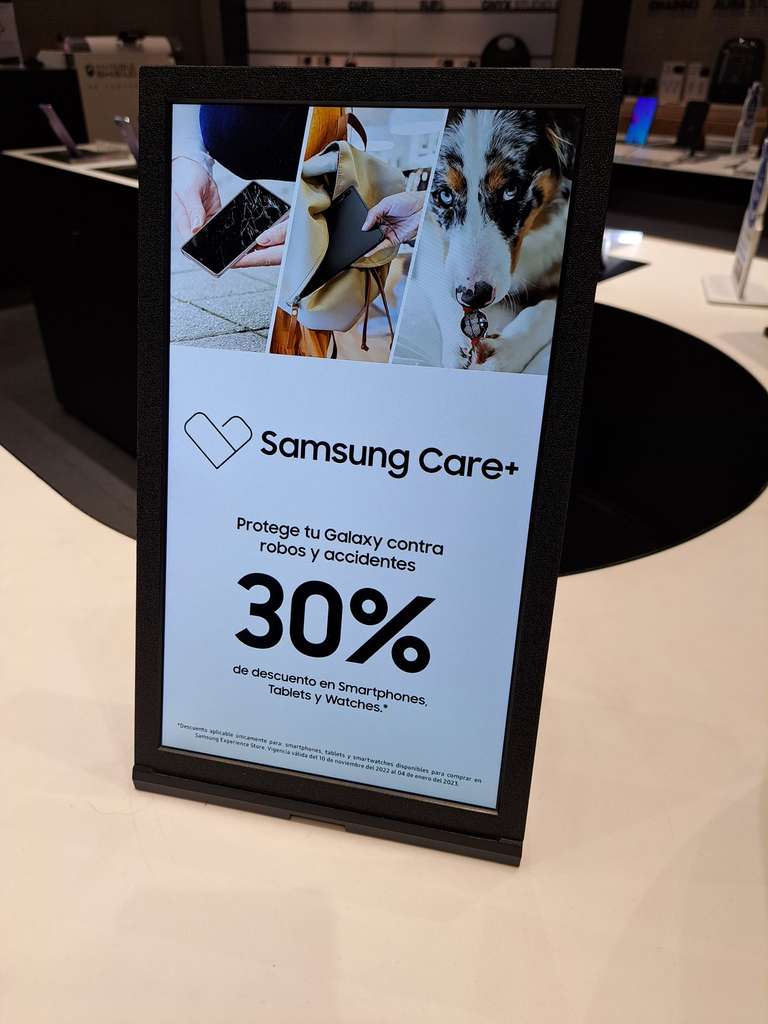 Samsung Store: Samsung Care+ al 30% de descuento