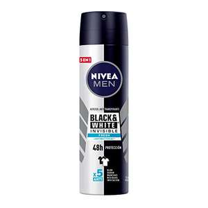 amazon: Nivea Men Desodorante Antitranspirante Hombre Invisible Black & White Fresh Spray, 150ml | Planea y Ahorra, envío gratis con Prime